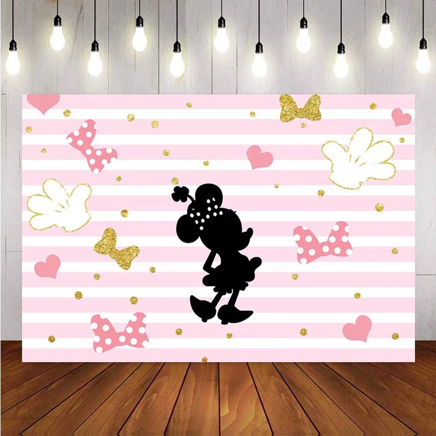 Photography Background Minnie Mouse Birthday Party Backdrop Pink Stripe Girl Love Heart Shape Decor Backdrop Photo Studio Banner
Photography Background Minnie Mouse Birthday Party Backdrop Pink Stripe Girl Love Heart Shape Decor Backdrop Photo Studio Banner
