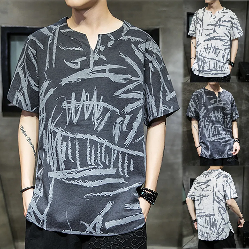 man's T-shirt Men's Summer Casual Cotton Linen Vintage Style Half Sleeve T Shirt Top Blouse t shirt funny
man's T-shirt Men's Summer Casual Cotton Linen Vintage Style Half Sleeve T Shirt Top Blouse t shirt funny