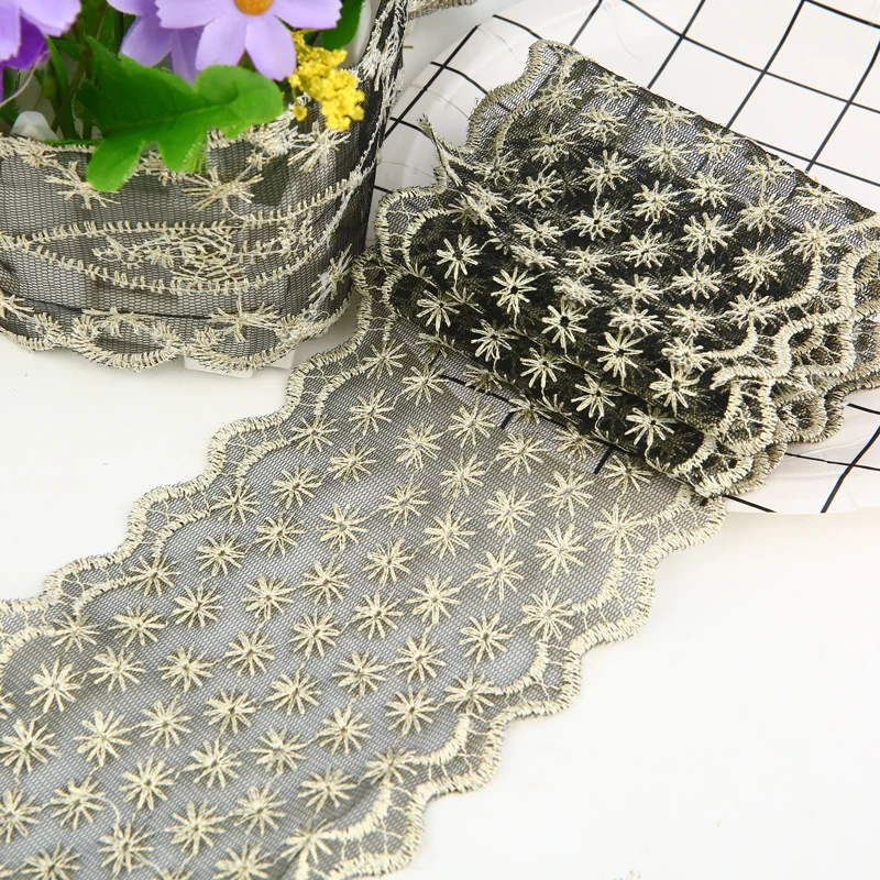 1 meter Black Embroidered Lace Net Ribbon Hollow Ribbon Fabric For DIY Sewng Patchwork Textile Cloth Home Decoration Accessories
1 meter Black Embroidered Lace Net Ribbon Hollow Ribbon Fabric For DIY Sewng Patchwork Textile Cloth Home Decoration Accessories