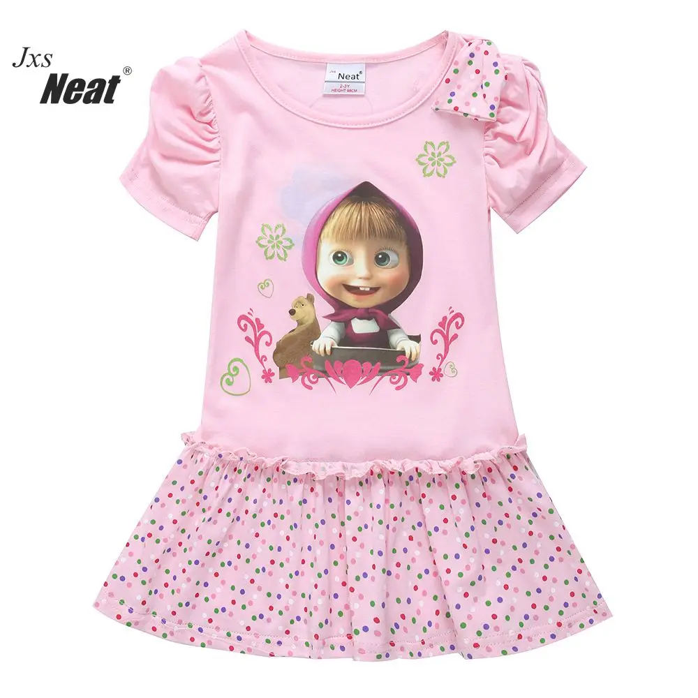 NEAT Brands Summer girl clothes Sweet style Girl short-sleeved dress Printed cartoon 100% cotton princess party dress AS5306
NEAT Brands Summer girl clothes Sweet style Girl short-sleeved dress Printed cartoon 100% cotton princess party dress AS5306