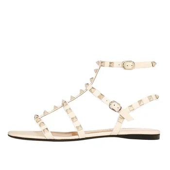 2019 Summer Genuine Leather Sexy Party Sandals Rivet Gladiator Ladies Shoes Fashion Women Flat Sandals FootwearBuckle shoes
2019 Summer Genuine Leather Sexy Party Sandals Rivet Gladiator Ladies Shoes Fashion Women Flat Sandals FootwearBuckle shoes