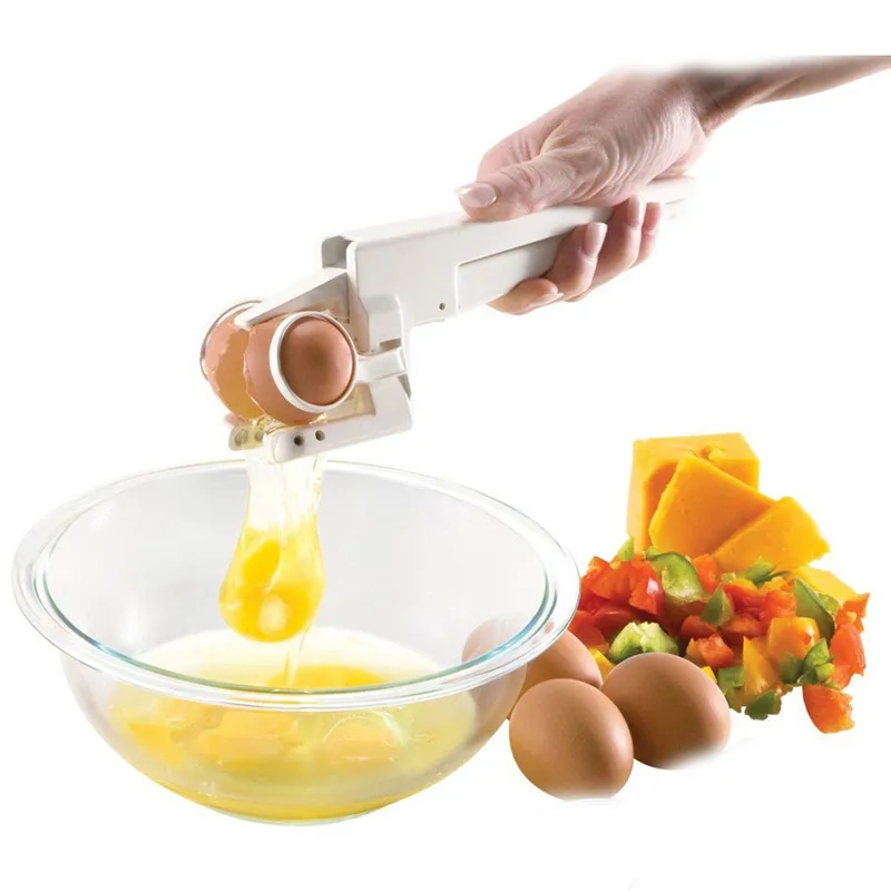 EZ Cracker Delicate Kitchen Gadgets Tools Plastic Egg Crackers Egg Beaters York & White Separator Crack Handheld Egg Cracker
EZ Cracker Delicate Kitchen Gadgets Tools Plastic Egg Crackers Egg Beaters York & White Separator Crack Handheld Egg Cracker