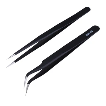 6pcs/lot Anti-static Precision Tweezers Set Pinzas Pincet Stainless Steel ESD Tweezer Electronics Repair Tools
6pcs/lot Anti-static Precision Tweezers Set Pinzas Pincet Stainless Steel ESD Tweezer Electronics Repair Tools