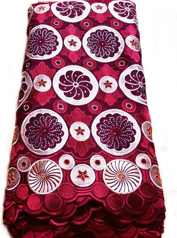 Free Shipping wine red High quality wedding lace African Fabric 5 Yards Cotton Swiss Voile Lace-NB0125
Free Shipping wine red High quality wedding lace African Fabric 5 Yards Cotton Swiss Voile Lace-NB0125