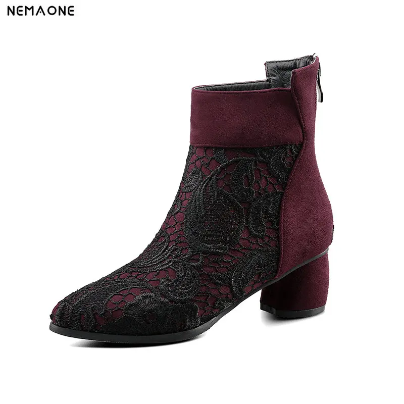NEMAONE sexy high heels woman wedding party shoes mather boots ladies ankle boots winter warm women boot large size 43
NEMAONE sexy high heels woman wedding party shoes mather boots ladies ankle boots winter warm women boot large size 43
