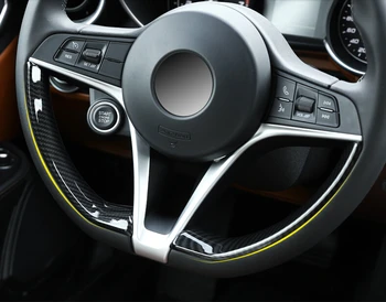 Carbon Fiber ABS Steering Wheel Decoration Strips Trim For Alfa Romeo Giulia Stelvio 2017 2018 2019 Car Accessories 2pcs
Carbon Fiber ABS Steering Wheel Decoration Strips Trim For Alfa Romeo Giulia Stelvio 2017 2018 2019 Car Accessories 2pcs