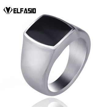 Men's Women's Stainless Steel Ring Silver Elegant Black Enamel Wholesale Jewelry Size 5-12
Men's Women's Stainless Steel Ring Silver Elegant Black Enamel Wholesale Jewelry Size 5-12
