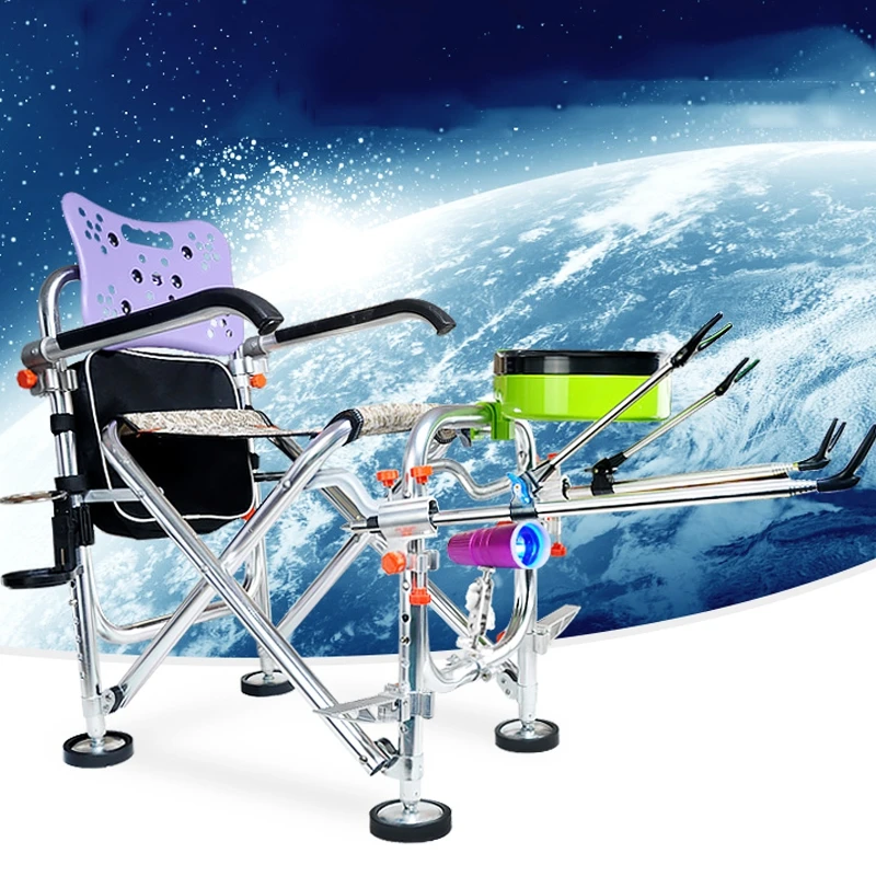 New Fishing Chair Multifunctional Outdoor Leisure Fishing Chair Portable High Quailty Folding Chair For Fishing Aluminum Alloy
New Fishing Chair Multifunctional Outdoor Leisure Fishing Chair Portable High Quailty Folding Chair For Fishing Aluminum Alloy