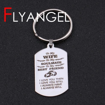 Stamped Fashion High Quality Keychain To My Wife To My Soulmate I Love You Will Key Holder Car Key Tag Wife Valentine's Gifts
Stamped Fashion High Quality Keychain To My Wife To My Soulmate I Love You Will Key Holder Car Key Tag Wife Valentine's Gifts