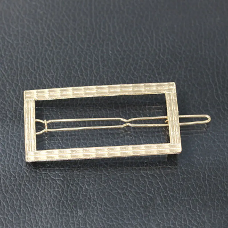 Geometric Rectangular Hairpin Gold Silver Color Alloy Hair Clips Double Row One Word Clip Headwear For Women Hair Accessories
Geometric Rectangular Hairpin Gold Silver Color Alloy Hair Clips Double Row One Word Clip Headwear For Women Hair Accessories