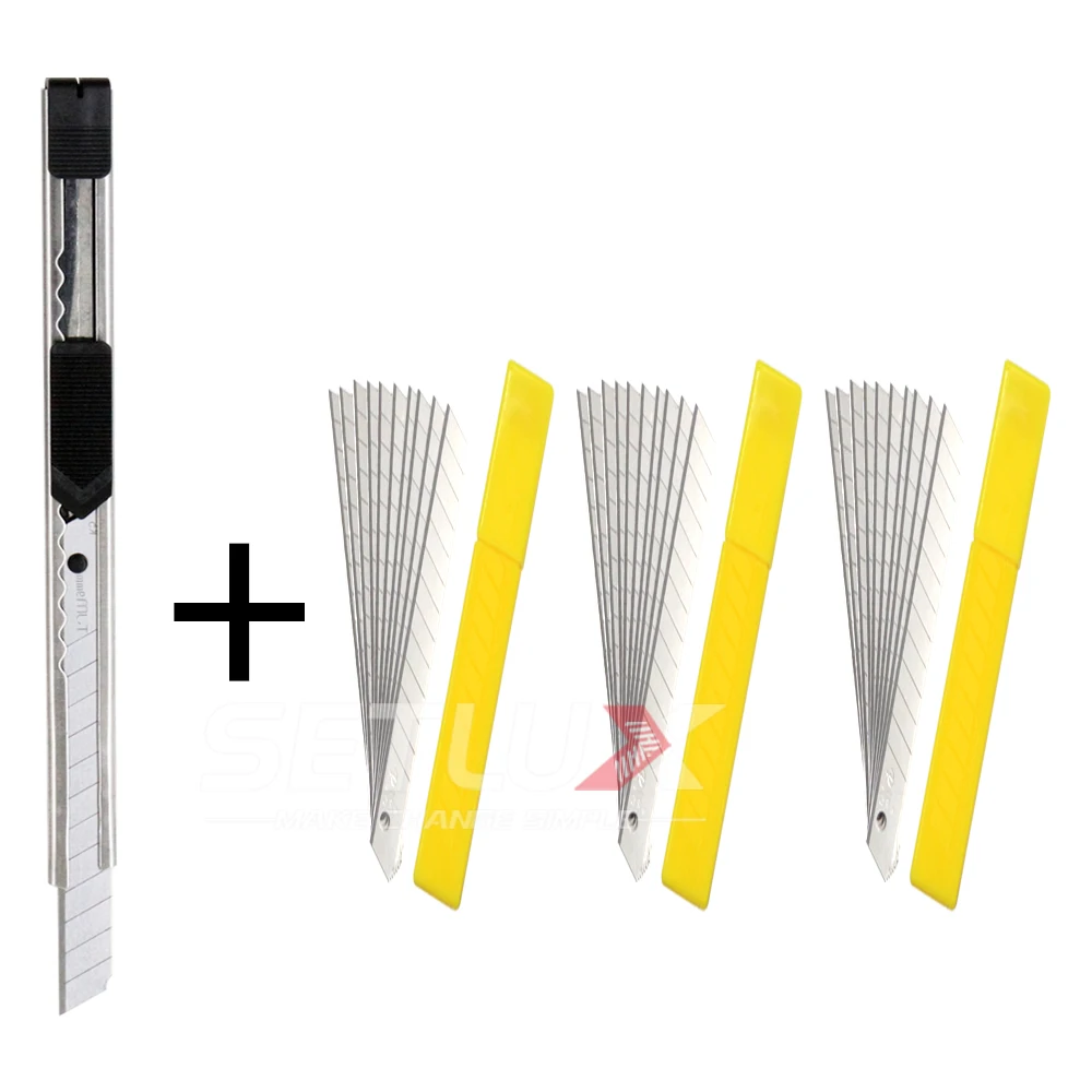 1PC Stationery Office Utility Knife 30PCS Spare Blades For Graphics Sign Making Vinyl Art Cutter Car Wrap Tools | Автомобили и