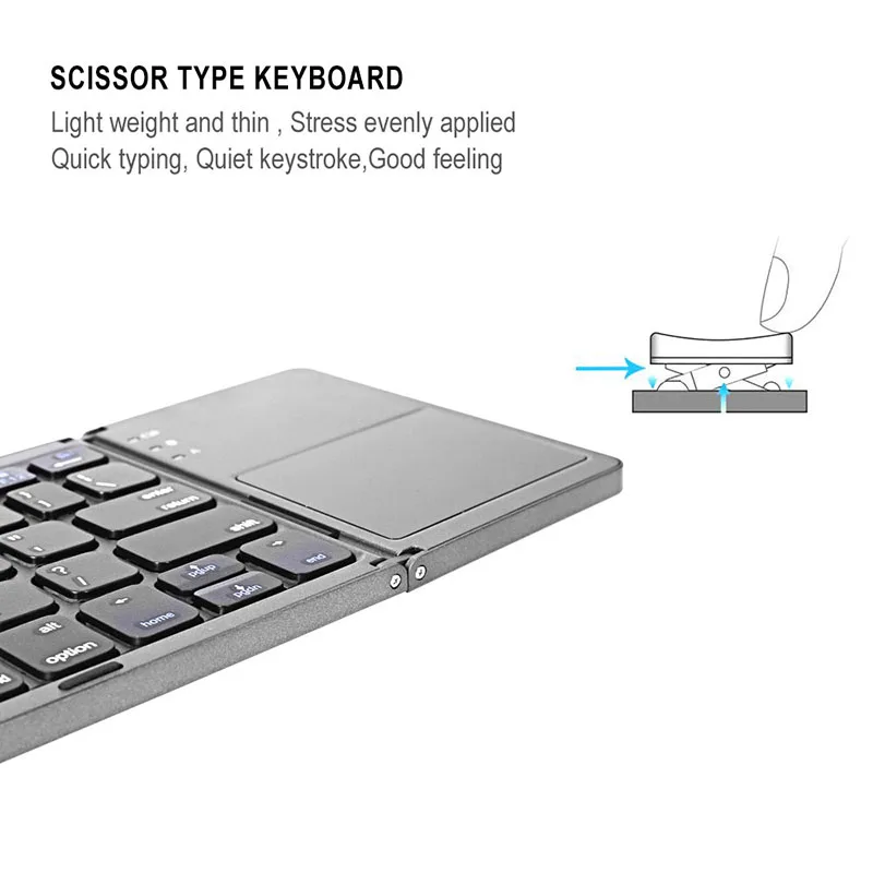 for samsung Galaxy Tab A Tablet Pocket Folding Mini Keyboard Metal Bluetooth Wireless Rechargeable Foldable Touchpad
for samsung Galaxy Tab A Tablet Pocket Folding Mini Keyboard Metal Bluetooth Wireless Rechargeable Foldable Touchpad