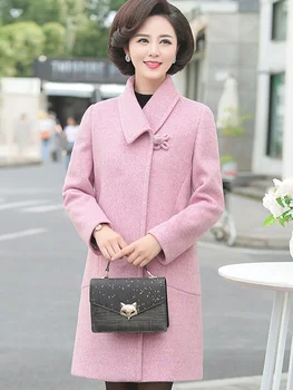 Mother's Fall and Winter Wool Outerwear 2020 New Mid-long Fall Outerwear for Middle-aged and Old Women aged 40-50
Mother's Fall and Winter Wool Outerwear 2020 New Mid-long Fall Outerwear for Middle-aged and Old Women aged 40-50