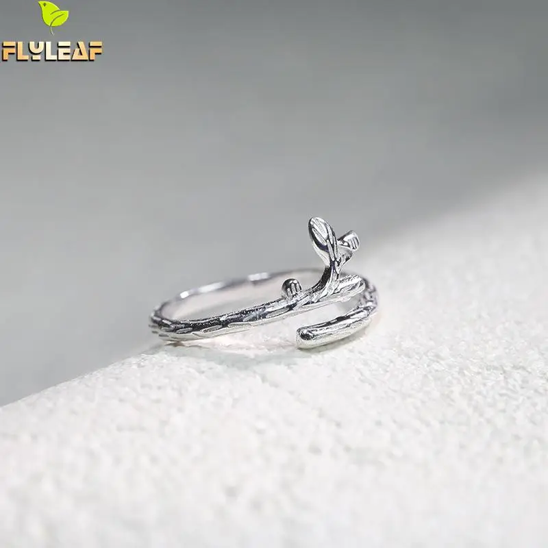 Flyleaf 925 Sterling Silver Rings For Women Twig Tree Vine Shape Creative Fashion High Quality Fine Jewelry Simple Open Ring
Flyleaf 925 Sterling Silver Rings For Women Twig Tree Vine Shape Creative Fashion High Quality Fine Jewelry Simple Open Ring