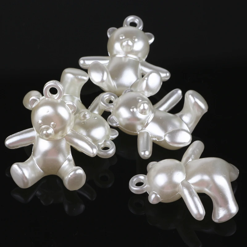 25*28mm Bear Ivory ABS Simulated Pearl Charms Necklace Pendants For Fashion Jewelry Making DIY Decoration Handmade 50pcs /lot
25*28mm Bear Ivory ABS Simulated Pearl Charms Necklace Pendants For Fashion Jewelry Making DIY Decoration Handmade 50pcs /lot