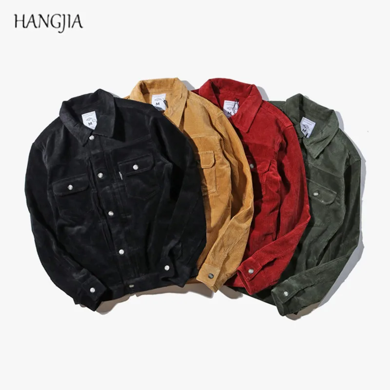 Mens Solid Color Corduroy Jacket 2018 Autumn and Winter High Street Tide Male BF Retro Wash Multi-pocket Loose Jackets Clothes
Mens Solid Color Corduroy Jacket 2018 Autumn and Winter High Street Tide Male BF Retro Wash Multi-pocket Loose Jackets Clothes