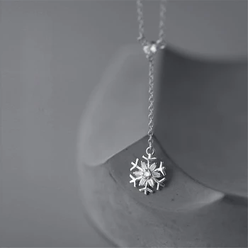Snowflake Necklace Real 925 Silver Vintage Choker Jewelry Joyas Pendants Collares Gift Kolye Collier Femme Necklace For Women
Snowflake Necklace Real 925 Silver Vintage Choker Jewelry Joyas Pendants Collares Gift Kolye Collier Femme Necklace For Women