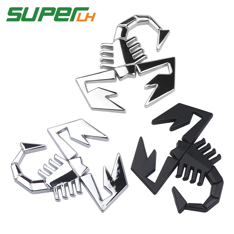 3D Metal Black Silver Scorpion Shape Emblem Badge Sticker For Fiat Abarth Lada Renault Car Door Fender Trunk Rear Car styling
3D Metal Black Silver Scorpion Shape Emblem Badge Sticker For Fiat Abarth Lada Renault Car Door Fender Trunk Rear Car styling