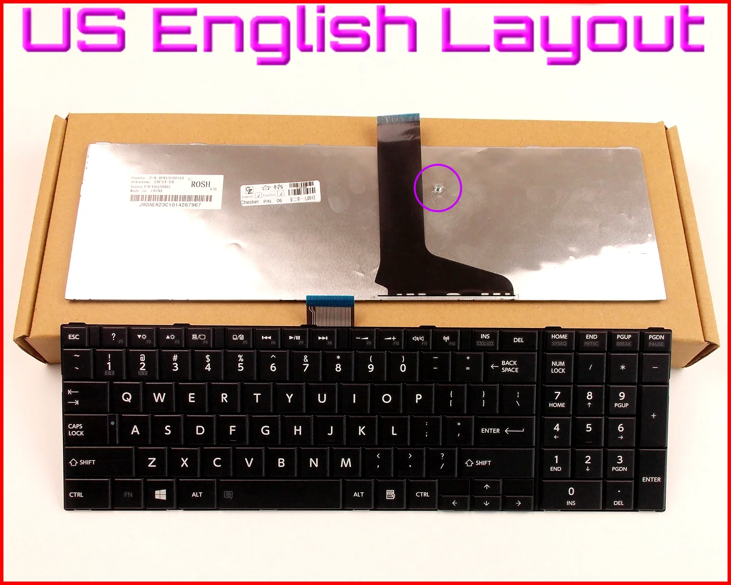 New Keyboard US English Version for Toshiba MP-11B93US-930W PSKG2U PSC9JU-003003 Laptop
New Keyboard US English Version for Toshiba MP-11B93US-930W PSKG2U PSC9JU-003003 Laptop