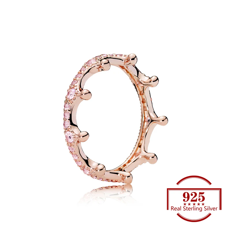 925 Sterling Silver Rose Gold Color Pink Zircon Ring Fits Trendy Jewelry Original Ring Women Jewelry Wedding Party Lover Gift
925 Sterling Silver Rose Gold Color Pink Zircon Ring Fits Trendy Jewelry Original Ring Women Jewelry Wedding Party Lover Gift