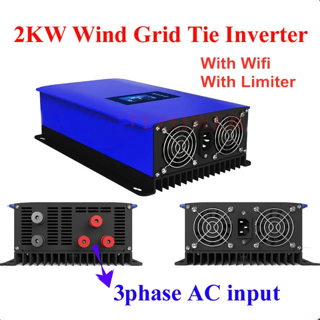 Newest Generation Wind Grid Tie Inverter+ Dump Load Resistor+ Inner Limiter Sensor+ Wifi Input 45-90V to 180-260V AC On Grid
Newest Generation Wind Grid Tie Inverter+ Dump Load Resistor+ Inner Limiter Sensor+ Wifi Input 45-90V to 180-260V AC On Grid