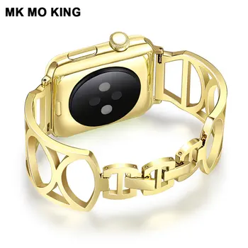 Simple stainless steel watch with 2 3 4 bracelet for apple watch band 38mm 42mm 40mm 44mm for iwatch Series replacement strap
Simple stainless steel watch with 2 3 4 bracelet for apple watch band 38mm 42mm 40mm 44mm for iwatch Series replacement strap