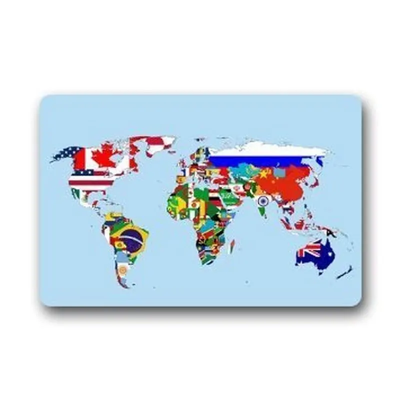 CHARMHOME World Flags Map Decorative Doormat Indoor/Outdoor Doormat Decor Rug Non-woven Fabric Non Slip
CHARMHOME World Flags Map Decorative Doormat Indoor/Outdoor Doormat Decor Rug Non-woven Fabric Non Slip