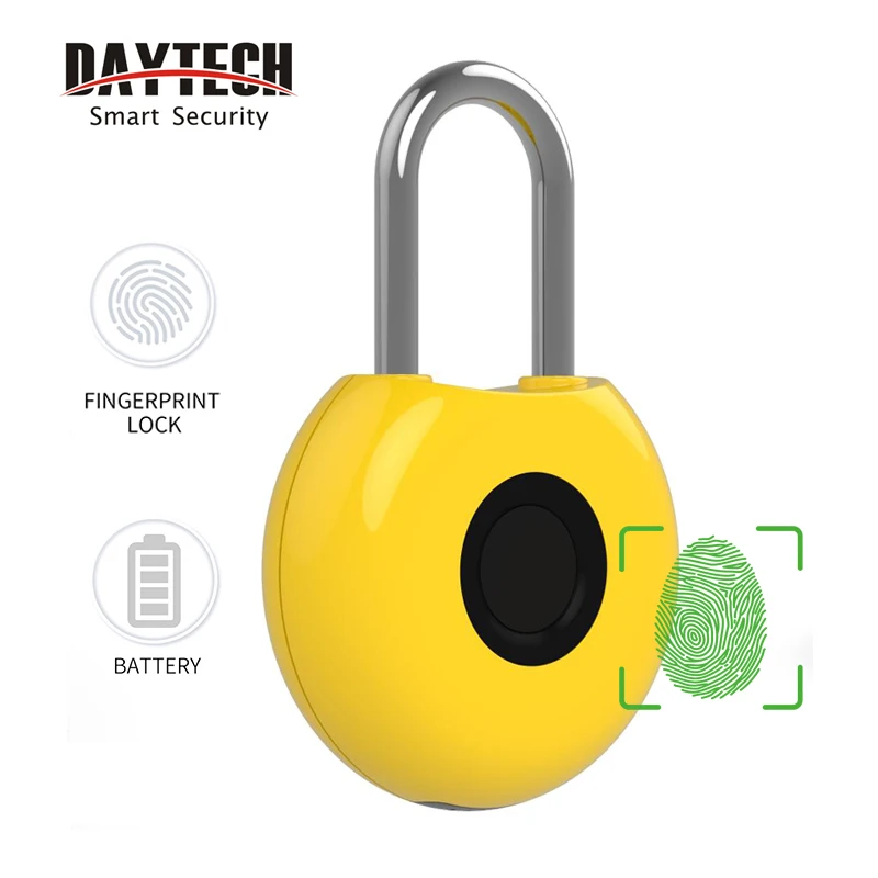 DAYTECH Fingerprint padlock for Luggage bag cabinet Smart Keyless Fingerprint Electronic Door Lock Rechargeable battery
DAYTECH Fingerprint padlock for Luggage bag cabinet Smart Keyless Fingerprint Electronic Door Lock Rechargeable battery