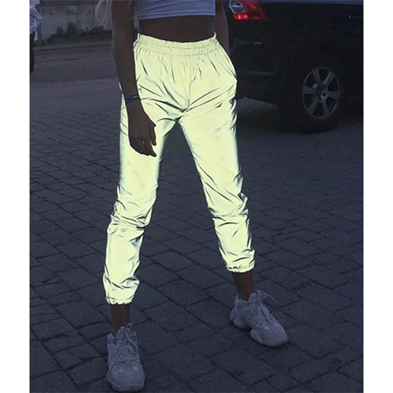 Jessie Vinson Fashion Women Reflective Long Pants Female Jogger Pants Shiny Hip Pop Fluorescent Sport Running Pants Trousers
Jessie Vinson Fashion Women Reflective Long Pants Female Jogger Pants Shiny Hip Pop Fluorescent Sport Running Pants Trousers