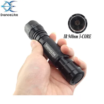 

DanceLite WF-501B IR 940nm 3-Core 3W Waterproof Infrared LED Night Vision Supplemetal Flashlight Lamp (2xCR123A)
