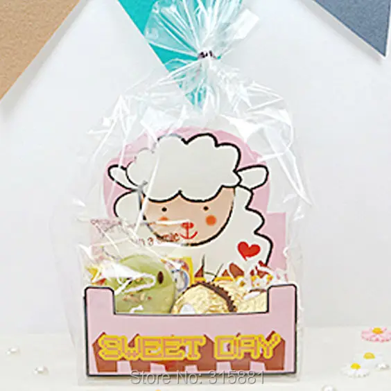 Cute small sheep translucent Flat open top bag Cake&Cookie Wrappers,candy,Package (50set/lot 1set=1bag +1 paper base )
Cute small sheep translucent Flat open top bag Cake&Cookie Wrappers,candy,Package (50set/lot 1set=1bag +1 paper base )