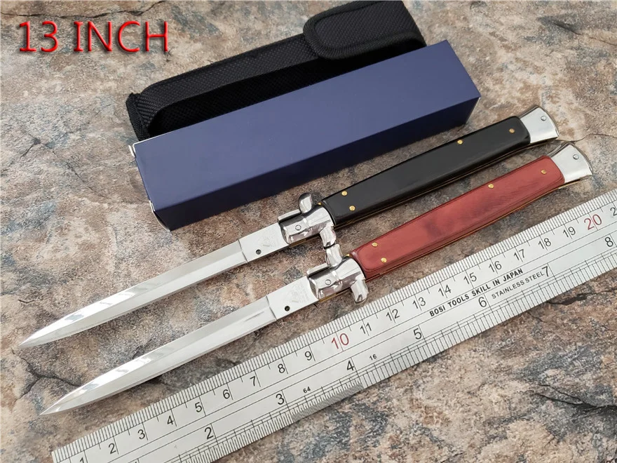 BENYS Version 13" Italian AKC Godfather Stiletto Mafia Portable Folding Blade Knife Knives
BENYS Version 13" Italian AKC Godfather Stiletto Mafia Portable Folding Blade Knife Knives