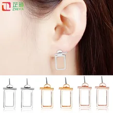 Hollow Rectangle Pattern Stud Earring for Women 2018 Punk Style Alloy Geometric Curved Earrings Cool Girls Trendy Ear Jewelry
Hollow Rectangle Pattern Stud Earring for Women 2018 Punk Style Alloy Geometric Curved Earrings Cool Girls Trendy Ear Jewelry