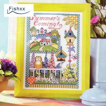 Fishxx Cross Stitch Kit European magazine Crazy111-1 summer to the courtyard scenery small cat cartoon pattern
Fishxx Cross Stitch Kit European magazine Crazy111-1 summer to the courtyard scenery small cat cartoon pattern
