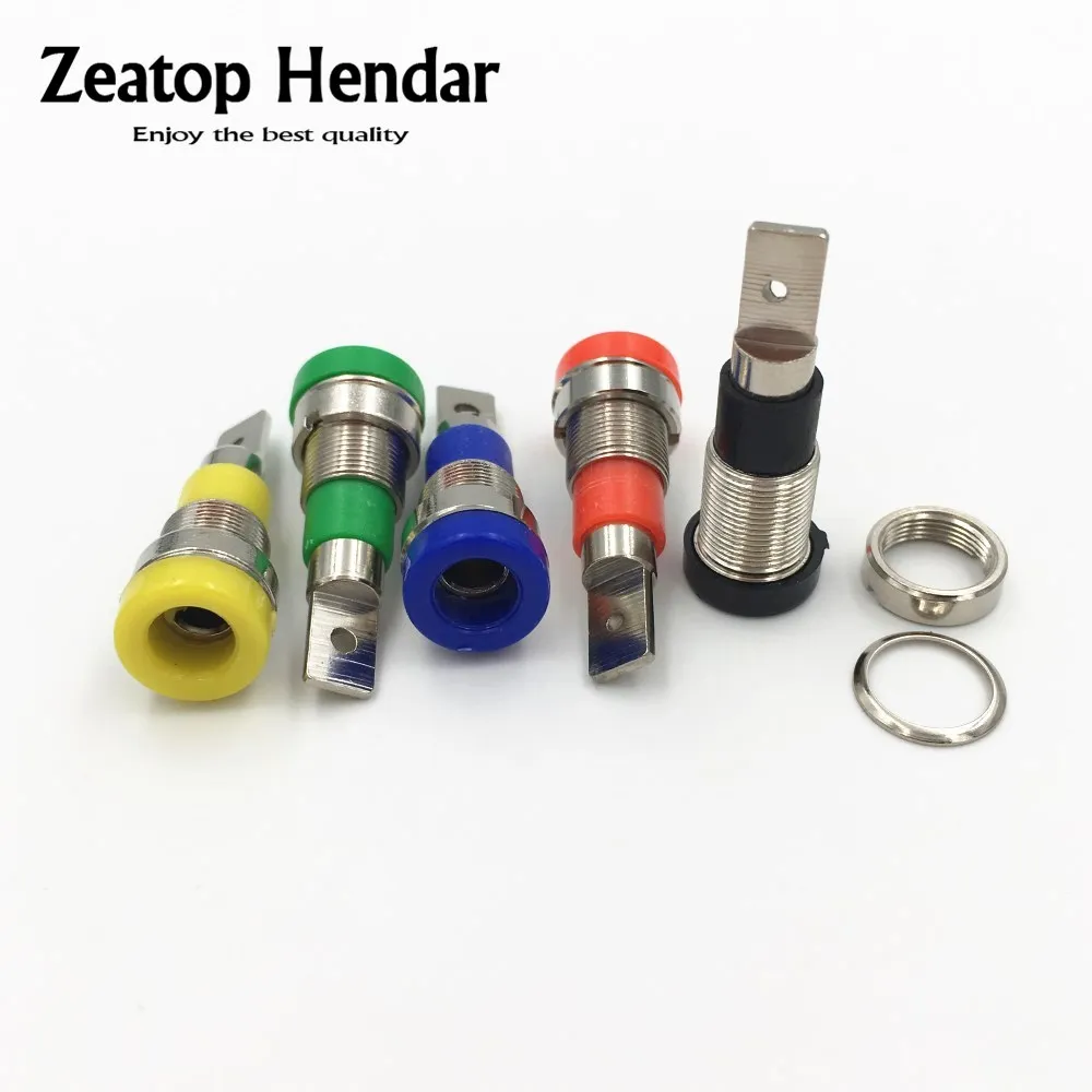 20Pcs Brass 2mm / 4mm Banana Socket Panel Mount Jack Binding Post Terminal Probes Connector Solder Type 5 Color
20Pcs Brass 2mm / 4mm Banana Socket Panel Mount Jack Binding Post Terminal Probes Connector Solder Type 5 Color