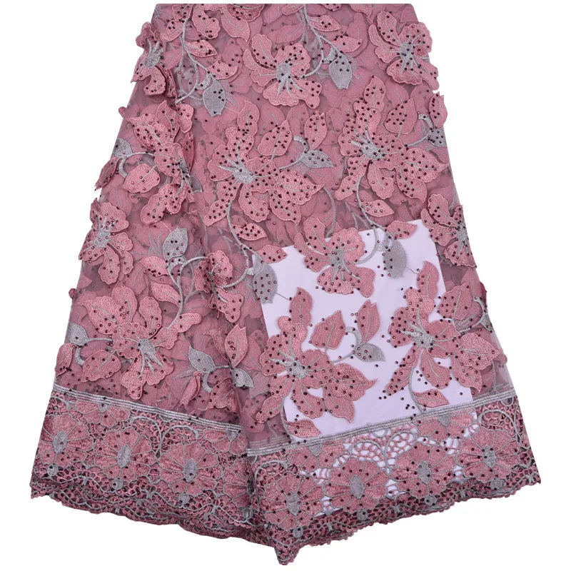 African Lace Fabric 2018 High Quality Lace Embroidery French Tulle 3D Flower African Lace Fabric For Wedding 1259
African Lace Fabric 2018 High Quality Lace Embroidery French Tulle 3D Flower African Lace Fabric For Wedding 1259