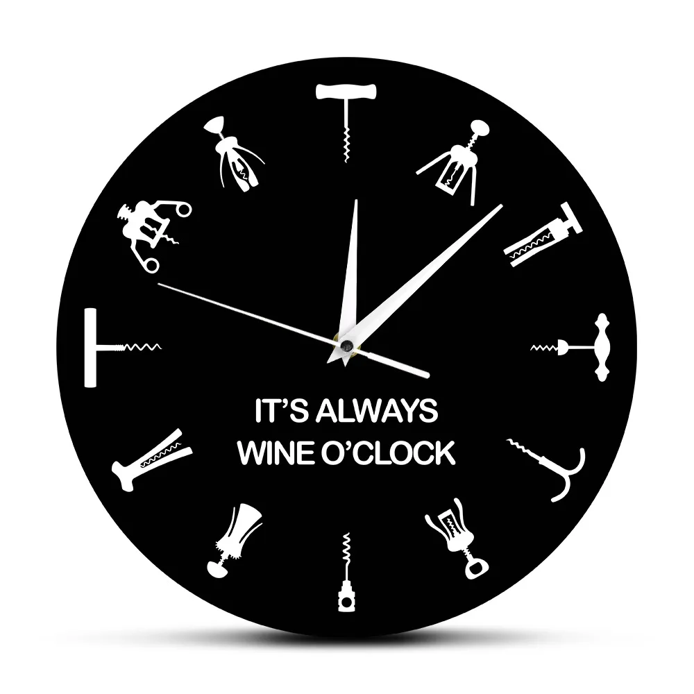 It's Always Wine O'clock Wall Clock Different Cocktail Openers As Numbers Home Bar Wall Decor Bottle Opener Art Wine Lover Gift
It's Always Wine O'clock Wall Clock Different Cocktail Openers As Numbers Home Bar Wall Decor Bottle Opener Art Wine Lover Gift