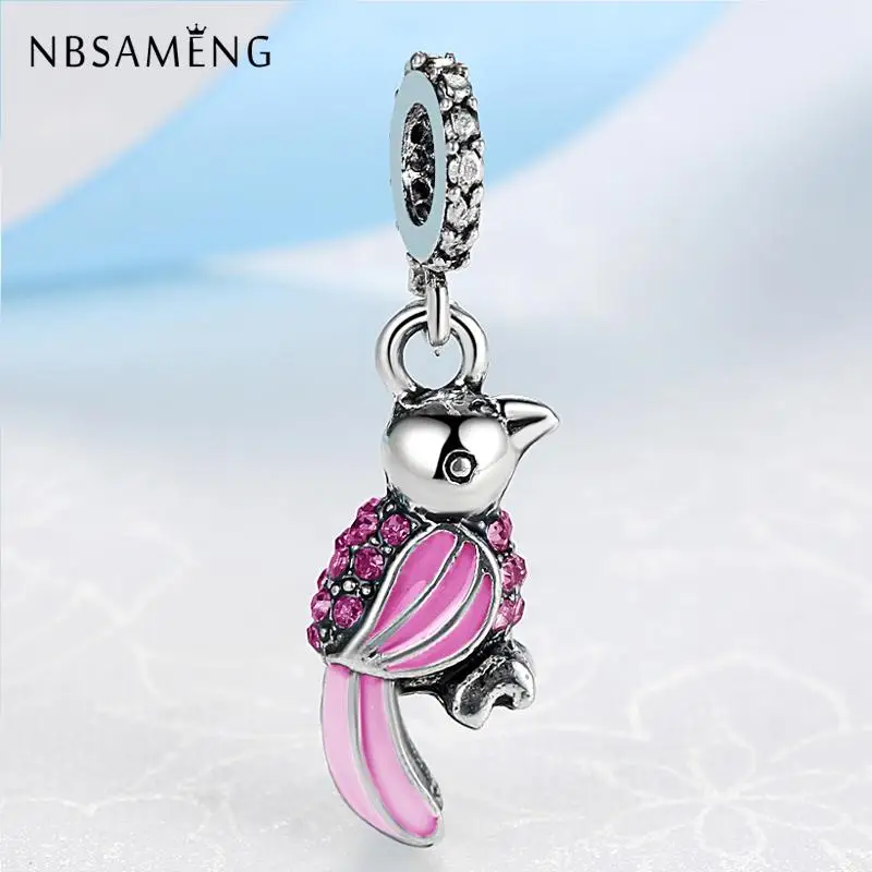 Lovely Pink Bird Silver Plated Charm Beads Fit Bracelets & Necklaces Dangle Alloy Charms For Women Jewerly DIY
Lovely Pink Bird Silver Plated Charm Beads Fit Bracelets & Necklaces Dangle Alloy Charms For Women Jewerly DIY