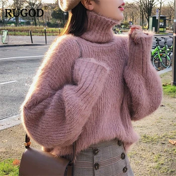 RUGOD New Turtleneck Women Sweater Solid Long Sleeve Women Pullovers Casual Knitted Thick Warm Winter Clothes sueter mujer
RUGOD New Turtleneck Women Sweater Solid Long Sleeve Women Pullovers Casual Knitted Thick Warm Winter Clothes sueter mujer