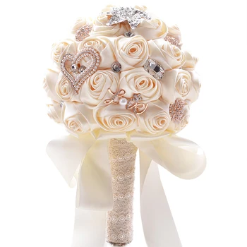 BESTOYARD Satin Roses Pearls and Rhinestones Artificial Flower Bride Holding Flowers Toss Bouquet for Wedding Party Supplier
BESTOYARD Satin Roses Pearls and Rhinestones Artificial Flower Bride Holding Flowers Toss Bouquet for Wedding Party Supplier