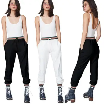 HIRIGIN Women's High Waist Pants Casual Drawstring Elastic Long Pants Trousers Jogger Womens Slim Solid Color Pencil Pants
HIRIGIN Women's High Waist Pants Casual Drawstring Elastic Long Pants Trousers Jogger Womens Slim Solid Color Pencil Pants