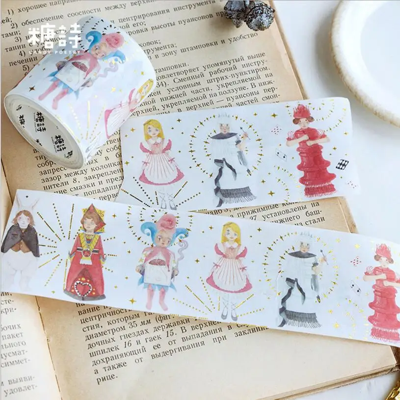 new kingliness Cartoon personage gilding washi tape DIY decoration scrapbooking planner masking tape adhesive tape label sticker
new kingliness Cartoon personage gilding washi tape DIY decoration scrapbooking planner masking tape adhesive tape label sticker