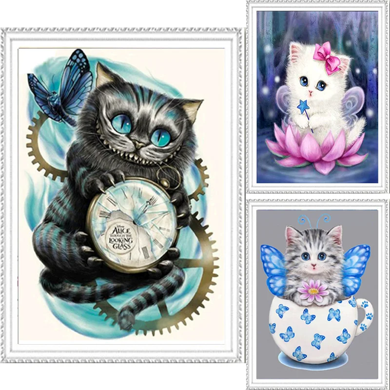 40*30cm DIY 5D Diamond Mosaic Cartoon Cats Handmade Diamond Painting Cross Stitch Kits Diamond Embroidery Patterns Rhinestones
40*30cm DIY 5D Diamond Mosaic Cartoon Cats Handmade Diamond Painting Cross Stitch Kits Diamond Embroidery Patterns Rhinestones