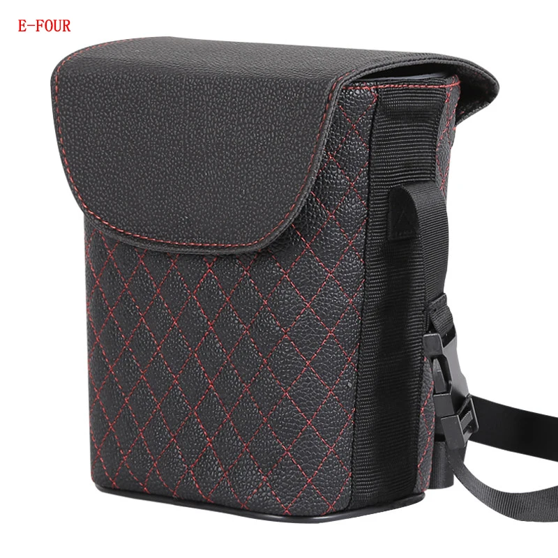E-FOUR Double Deck Car Trash Tin PVC Leath Bag and PP inner Can Washable Rubbish Storage Organizer Bag Trash Garbage Tin for Car
E-FOUR Double Deck Car Trash Tin PVC Leath Bag and PP inner Can Washable Rubbish Storage Organizer Bag Trash Garbage Tin for Car