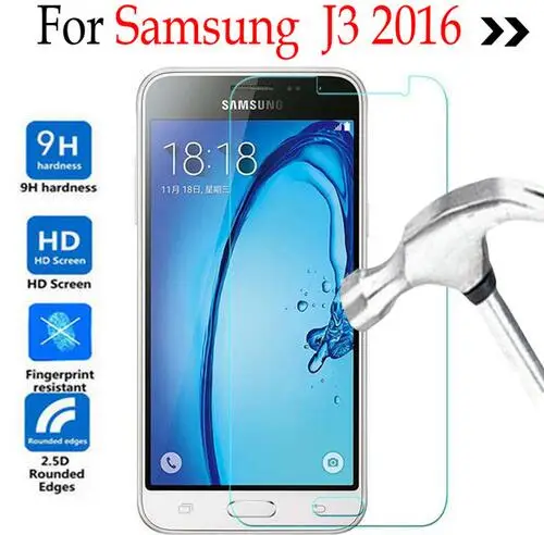 Закаленное стекло для Samsung Galaxy J3 2016 J320 защитное покрытие экрана j3 6/J320/J320F/J320H/J3109