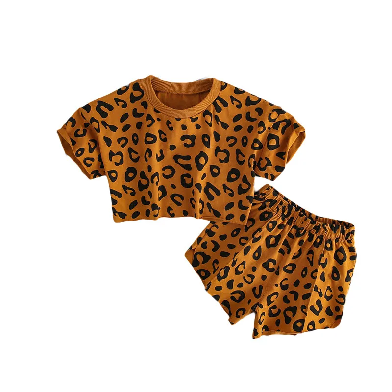 Summer Baby Girls Clothes Sets Toddler Girl Leopard T shirts And Shorts Suit Kids Holiday Beach T-shirt Shorts Clothing Set 1-4Y
Summer Baby Girls Clothes Sets Toddler Girl Leopard T shirts And Shorts Suit Kids Holiday Beach T-shirt Shorts Clothing Set 1-4Y