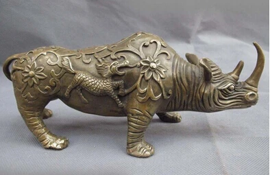 Antique bronze Pure Copper Brass CHINESE crafts decor ation Asian Chinese Folk Copper Bronze sorte Kirin Rhinoceros
Antique bronze Pure Copper Brass CHINESE crafts decor ation Asian Chinese Folk Copper Bronze sorte Kirin Rhinoceros