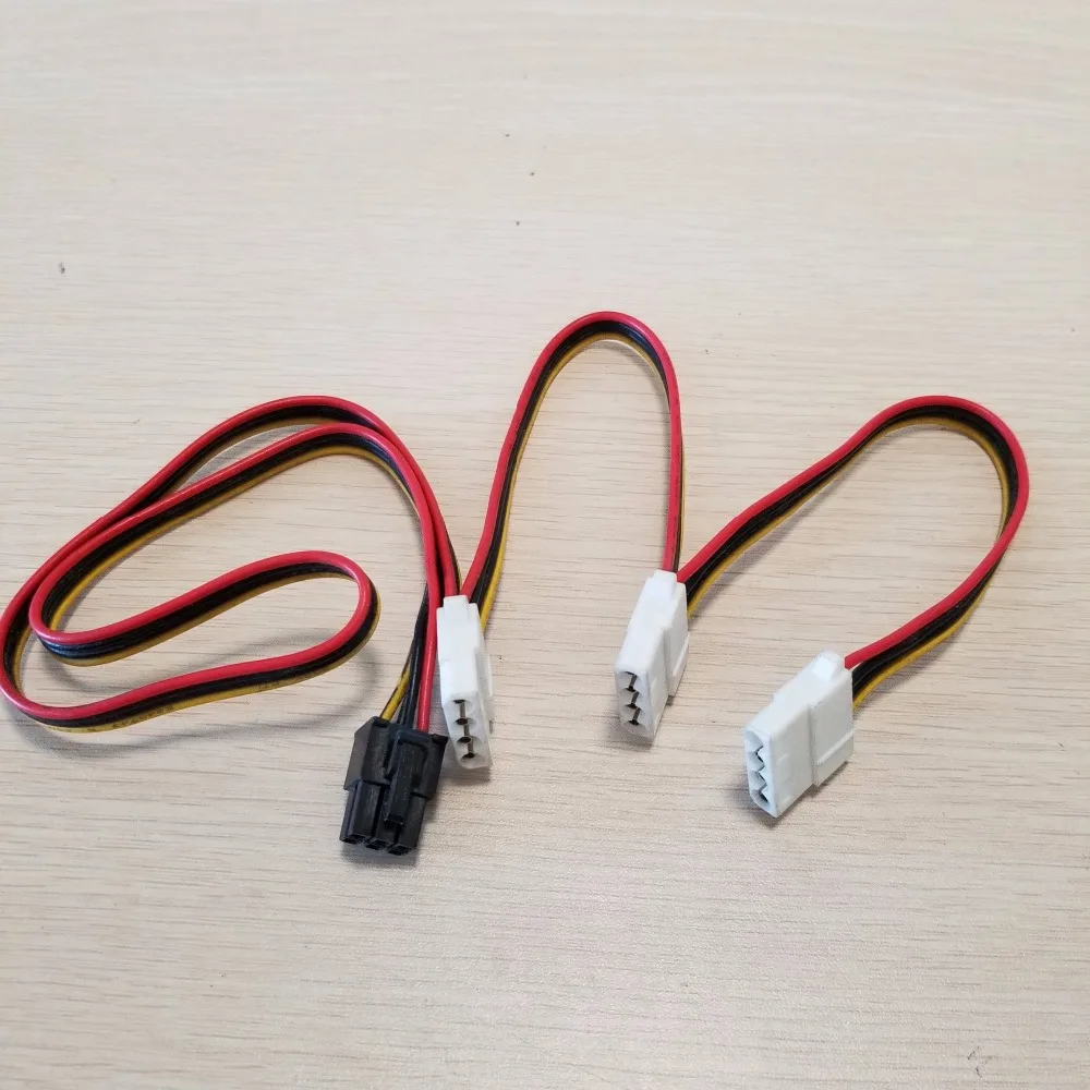 10pcs/lot Graphics Card 6Pin Adapter to 3 x 4Pin Power Cable 18AWG for PC DIY 70cm
10pcs/lot Graphics Card 6Pin Adapter to 3 x 4Pin Power Cable 18AWG for PC DIY 70cm