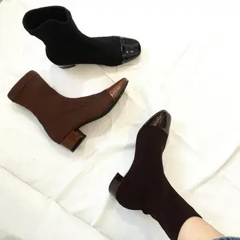 Fashion Women Boots Streach Fabric Comfortable Attractive Botas Lady 2018Spring Brand Shoes Woman Solid Casual Chaussures Femmes
Fashion Women Boots Streach Fabric Comfortable Attractive Botas Lady 2018Spring Brand Shoes Woman Solid Casual Chaussures Femmes