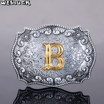 5Pcs MOQ WesBuck Brand 17 Different Style Western Men's Golden Initial Letter Belt Buckle A B C D E For 4cm/1.58in Wideth Belt
5Pcs MOQ WesBuck Brand 17 Different Style Western Men's Golden Initial Letter Belt Buckle A B C D E For 4cm/1.58in Wideth Belt